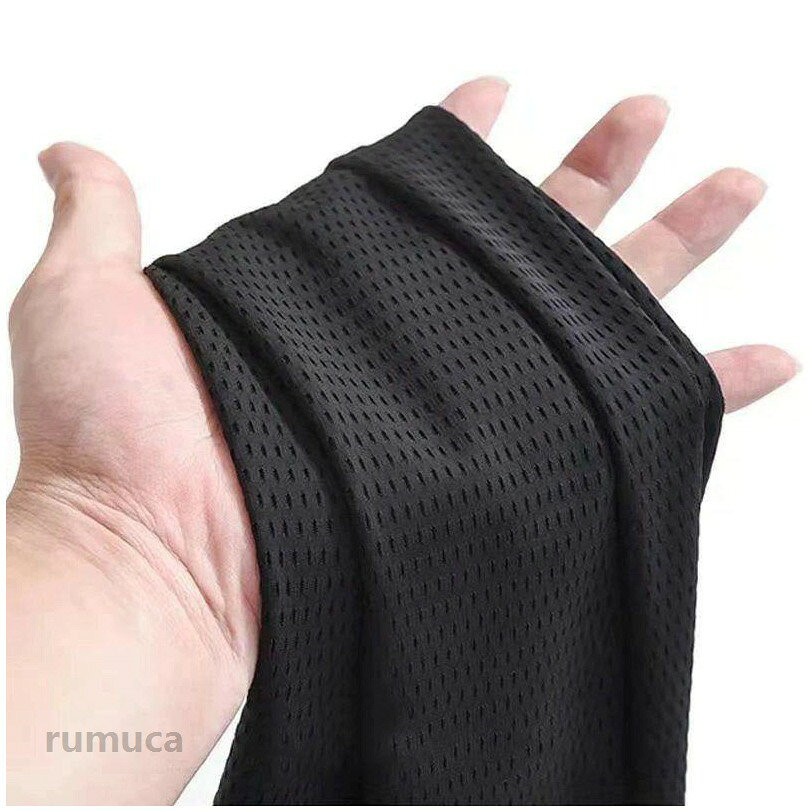 Rumucaのメッシュパンツ メンズ サマーパンツ 接触冷感 ストレッチ ジョガーパンツ スポーツパンツ 涼しい 吸水速乾 伸縮 裾絞り スウェット｜アングル3