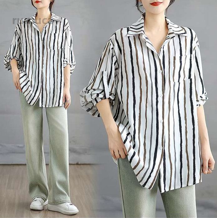 202 冬服 50代 40代 30代 大人 レディース レディ-ス ロングスリーブ大きいサイズ 春秋ルーズストライプオーバーシャツ 予約商品 冬新作 予約商品 春秋ルーズストライプオーバーシャツ ロングスメーカー希望小売価格はメーカーカタログに基づいて掲載しています