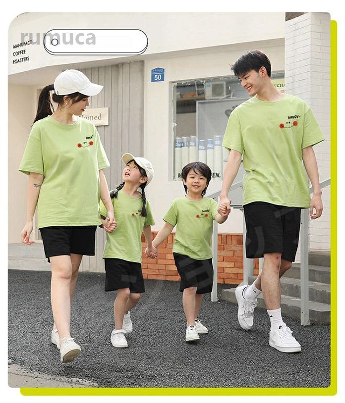 ギフト ママ パパ ファミリー 親子お揃いtシャツ 親子お揃い 家族4人 カップル 兄...