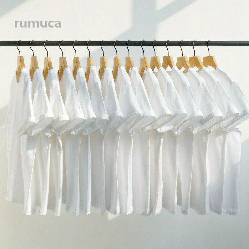 Rakuten - ベーシッククルーネックTシャツ Tシャツ カットソー 半袖 無地 レディース キッズ 大きいサイズ 大きめ 綿100％ コッ