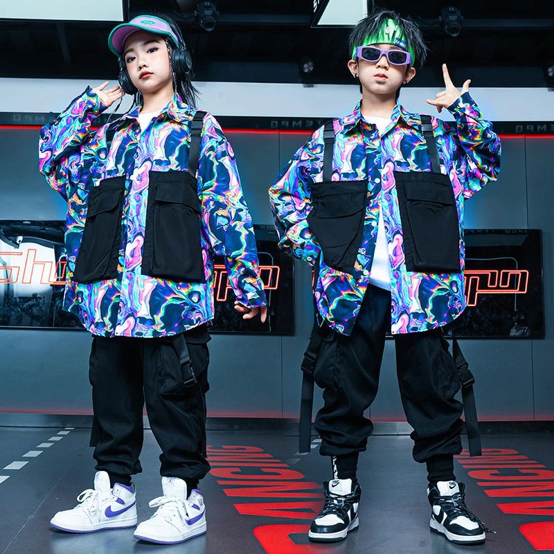 Other - キッズ ジャケット カーゴパンツ キッズ ダンス シャツ 男の子 女の子 パンツ ヒップホップ 長パンツ 練習着 韓国