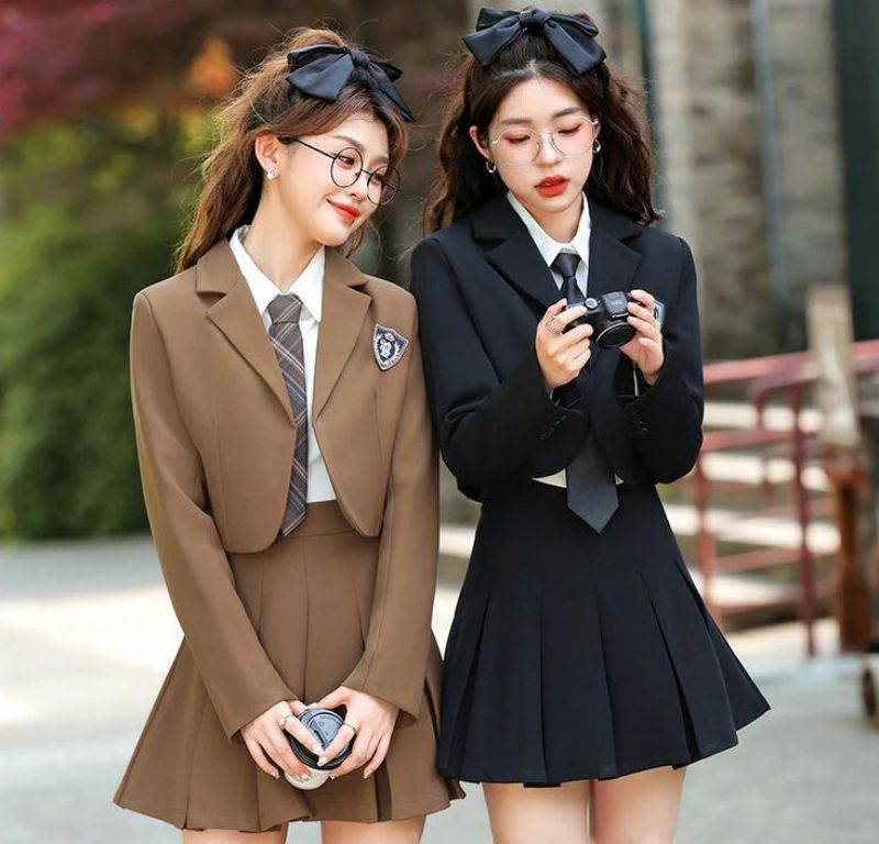 韓国 卒業式 スーツ 女の子 卒服 韓国 制服 高校生 入学式 スーツ 160 中高生 女子 中学生 小学生 小学校 黒 カーキ フォーマル