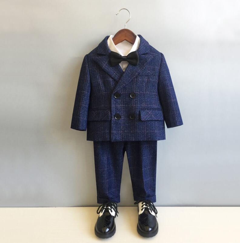 Formal Shoes - 入園式 キッズスーツ ジャケット＋パンツ＋シャツ＋ベスト＋蝶ネクタ 七五三 入学式 高級感 スーツセット フォーマル