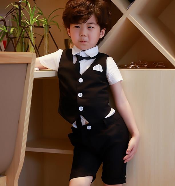 乐天商城 - フォーマル 子供服 カジュアル 子供スーツ 卒業式 フォーマル スーツ 入学・入園スーツ 男の子 ベストスーツ 3点セット