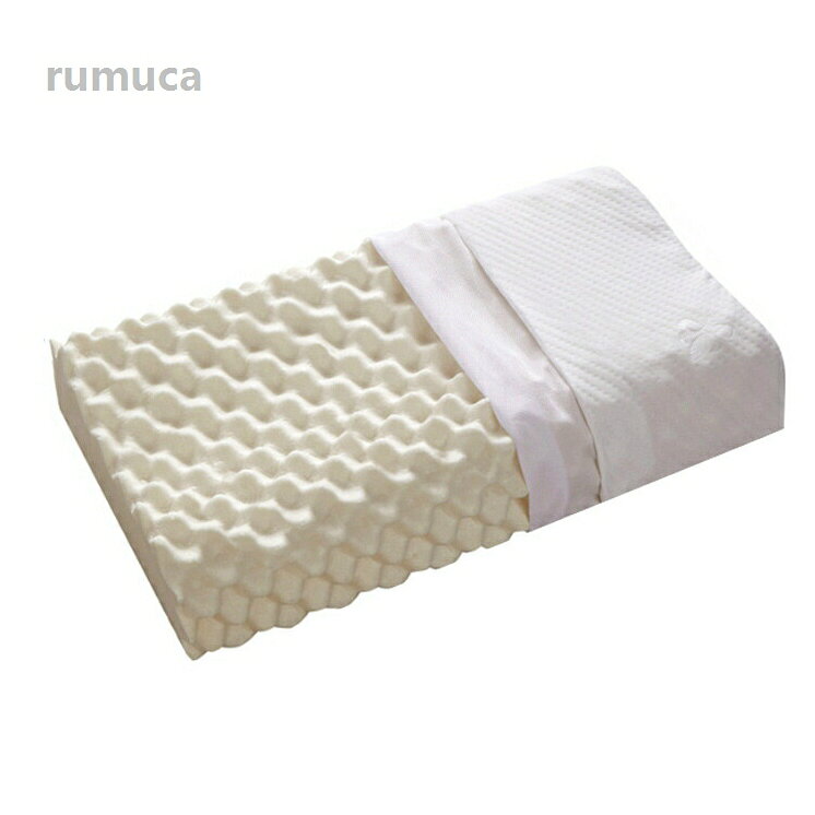 通気性 睡眠 快適 抗菌 通気性抜群 ゴム枕 ラテックス枕 まくら 安眠枕 40*60cm 大人用 ラテックス枕 高反発 まくら ピロー 枕 [2]