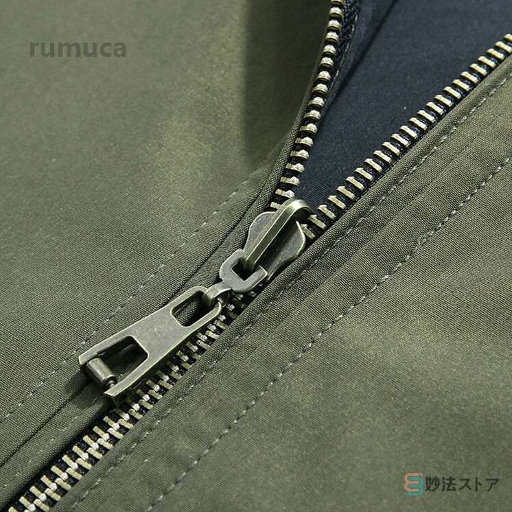 スタンドカラー ジャンパー アウター ジャケット ス ブルゾン 両面着 メンズ 春服 ...