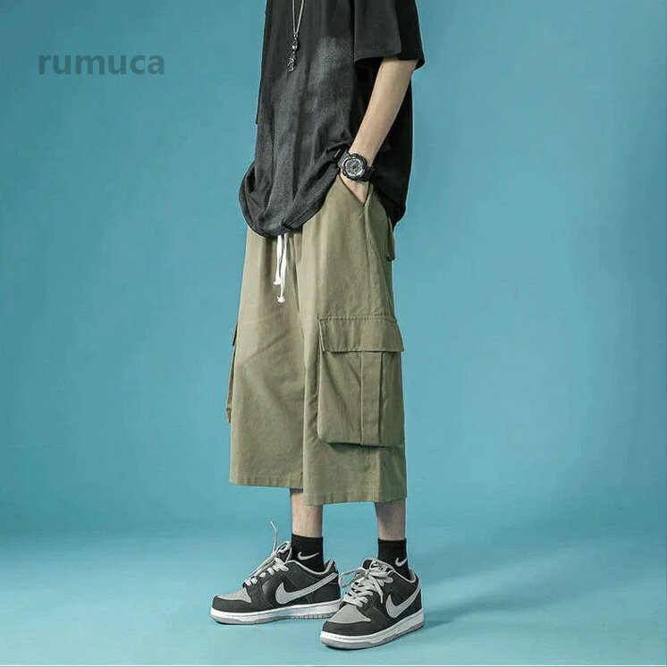 カーゴパンツ ミリタリーパンツ ひざ下 7分丈 メンズ パンツ スポーツパンツ スポ...