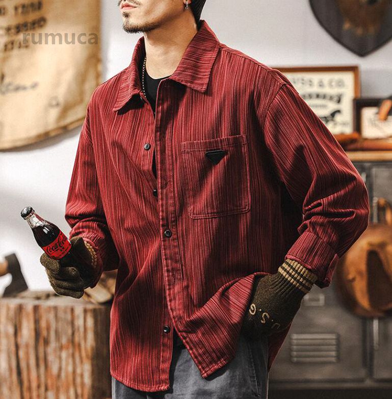 メンズ シャツ長袖 ストリート トップス カジュアル服 お兄系 ファッション コットン シャツ コート デニム 春秋物 メンズ シャツ長袖 ストリート トップス　 カジュアメーカー希望小売価格はメーカーカタログに基づいて掲載しています