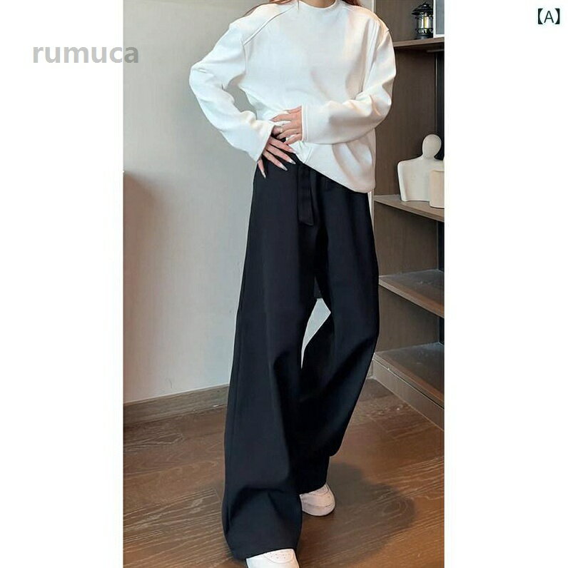 乐天商城 - ファッション 春夏 秋冬 かっこいい オシャレ モテ 男性用 紳士服 服 韓国 シンプル 大人 黒 フレアパンツ スリム ハ