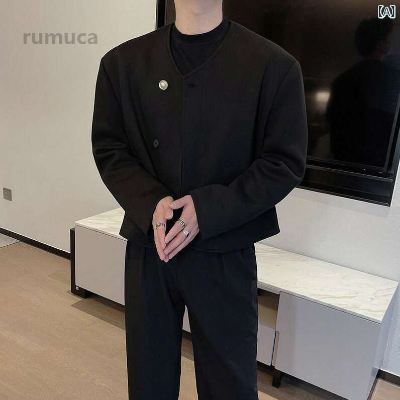 ファッション 春夏 秋冬 かっこいい オシャレ モテ 男性用 紳士服 服 韓国 シンプル 大人 ジャケット ノー カラー ブ 予約販売5-10営業日での発送メーカー希望小売価格はメーカーカタログに基づいて掲載しています