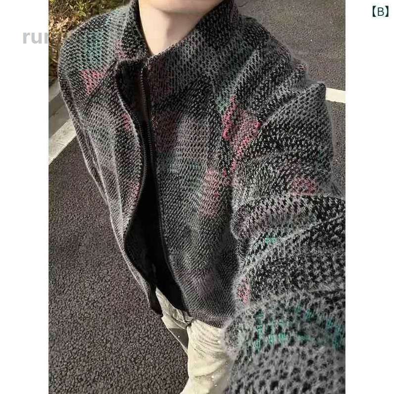 Rumucaのファッション 春夏 秋 冬 かっこいい オシャレ モテ 男性用 紳士服 服 韓国 シンプル 大人 カラフル チェック柄 スエード｜アングル3