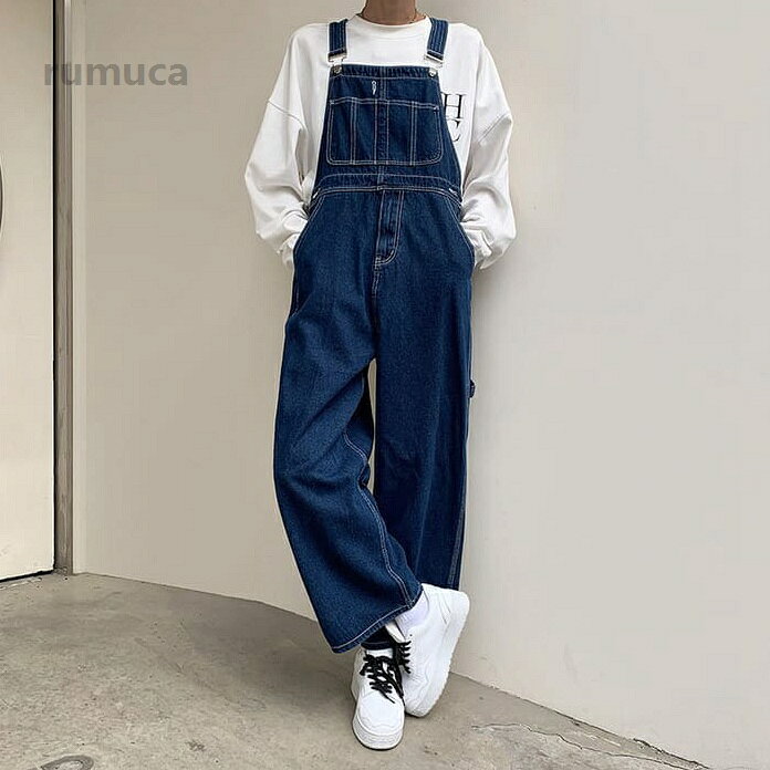 サロペット パンツ メンズ ワイドパンツ オーバーオール サスペンダー パンツ オールシーズン ボトムス 韓国 原宿 ストリ 数量限定!残りわずか!在庫切れの可能性あり！メーカー希望小売価格はメーカーカタログに基づいて掲載しています