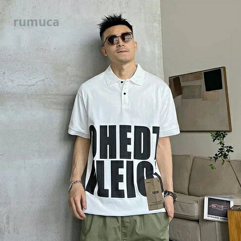 樂天商城 - ビッグシル ファッション Tシャツ 高校生 韓国 ゆったり 吸汗速乾 大きい カジュアル シンプル ポロシャツ ブランド メンズ 半袖