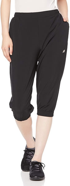 送料無料（ネコポスでの発送） ニューバランス newbalance JWPP9256BK レディース 5way ストレッチウーブンカプリパンツ 【ジョギング マラソン ランニング フィットネス ショートパンツ ロムスポーツ ROM】