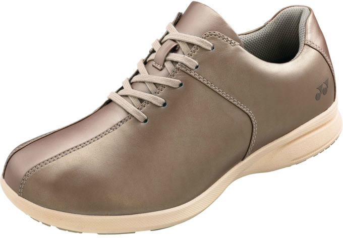 ヨネックス（YONEX） パワークッション L122-293 シャンパン 撥水 ファスナー付き 3.5E レディース ウォーキングシューズ 女性用 通勤 旅行 スニーカー 靴 ギフト プレゼント