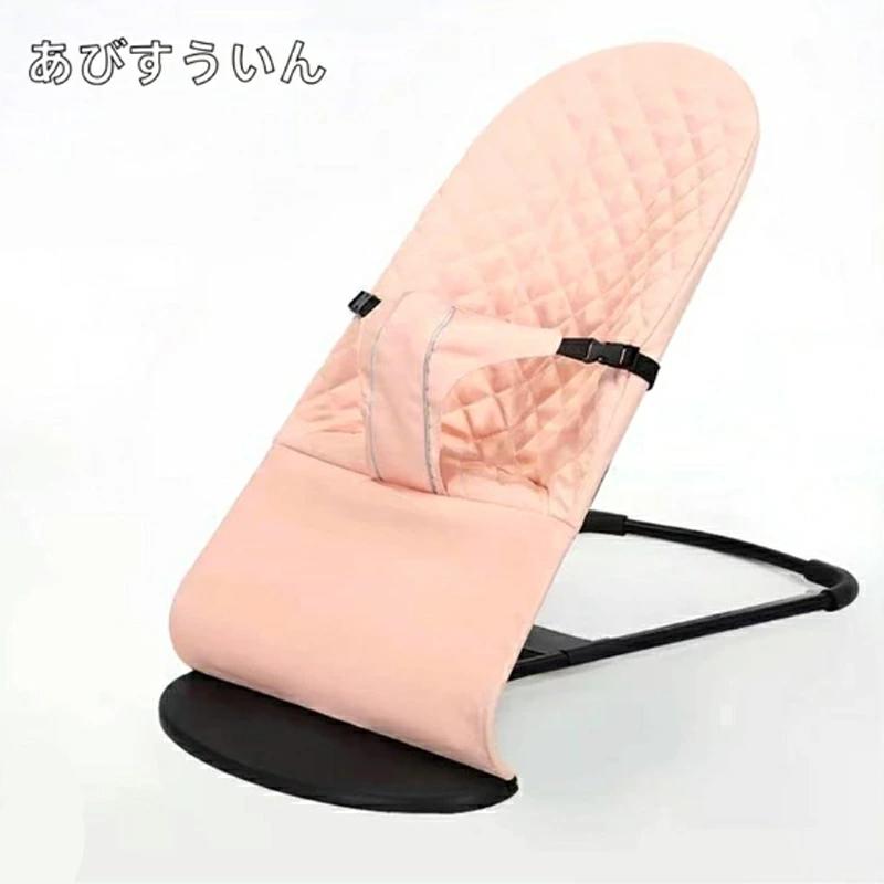 バウンサー 新生児 キルト ベビーバウンサー 折りたたみ 洗える 洗濯可 お昼寝 赤ちゃん ゆりかご ベビー チェア ベビーラック 角度3段階調節可能(4)