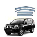 車用サイドバイザー 日産エクストレイル X-trail T31系 T32系 専用 ドアバイザー サイドバイザー 車種専用設計 カーレインシールド トリムカバー 雨除け 換気 ドアバイザー 半透明ブラック 社外品