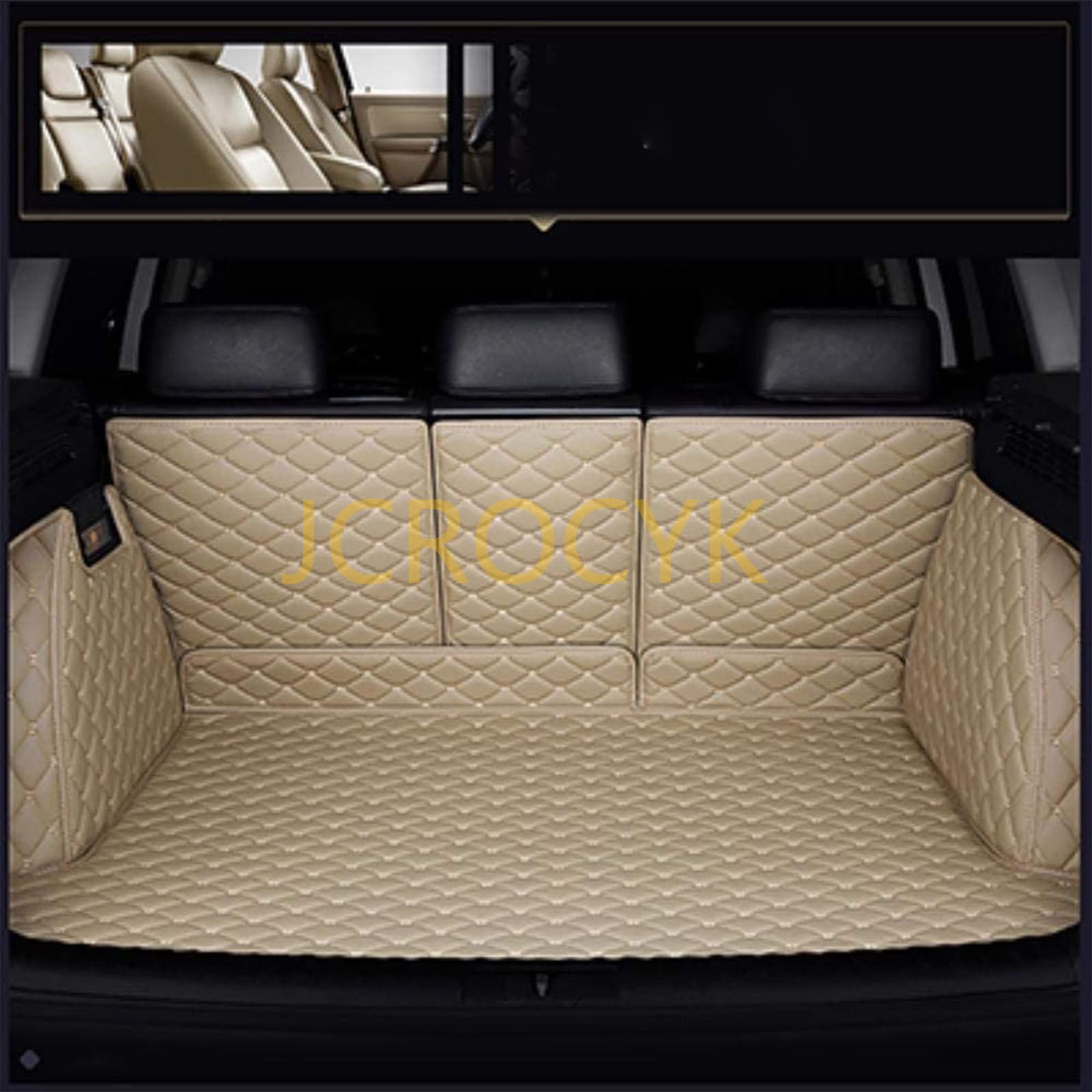 トランクマット マツダCX-5 KF系 2017 2018 2019 2020 2021 XPE レザー ラゲッジマット カーゴマット フルセット防水車トランクマット 耐摩擦 耐汚れ 内装パーツ (ベージュ)
