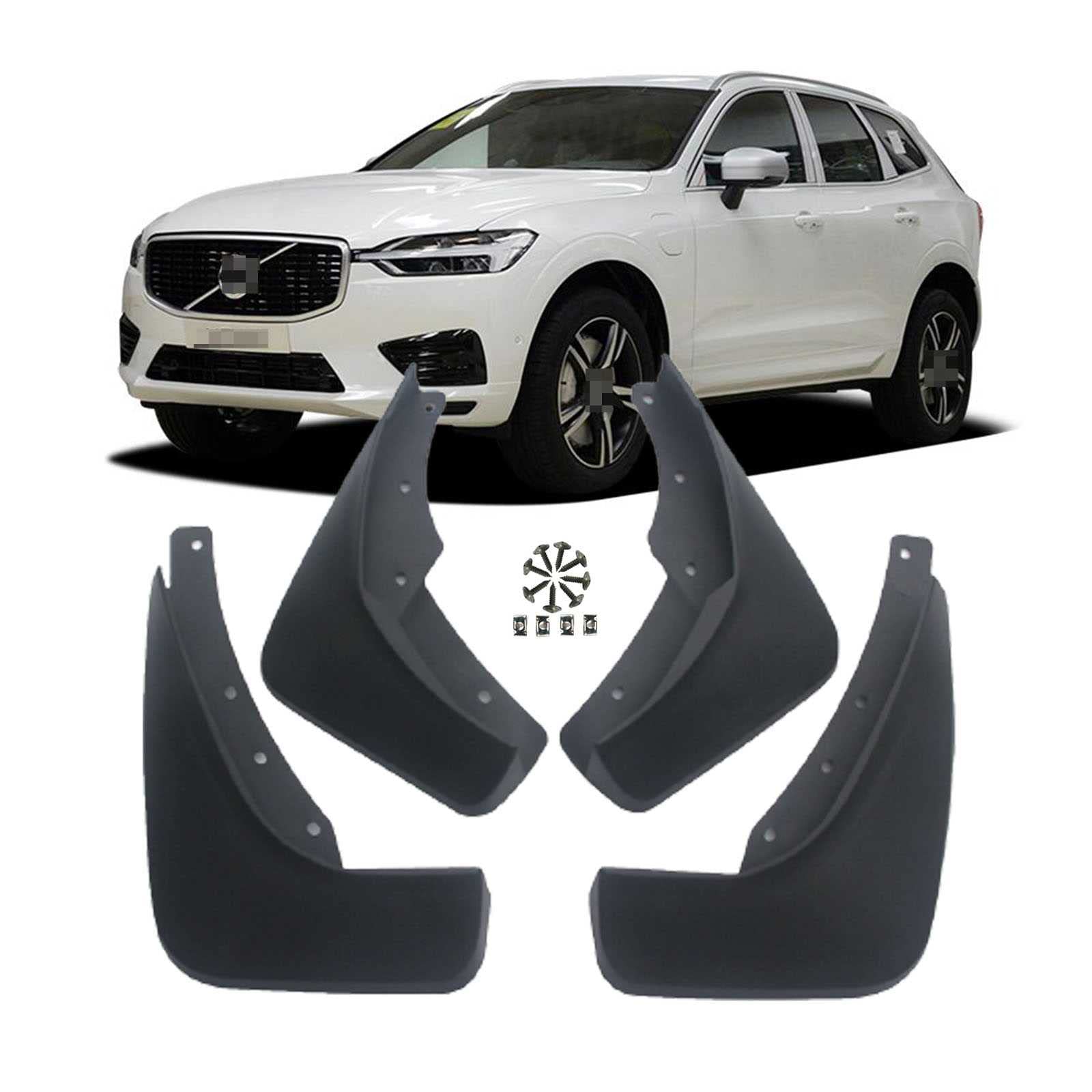 4個 に適用する ボルボ XC40 XC60 XC90 2015 2020 専用設計 ガードマッドフラップ 泥除け 外装カスタム スプラッシュフラップマッドガード 耐磨耐寒フェンダー 車用純正部品 マッドフラップ マッドガード