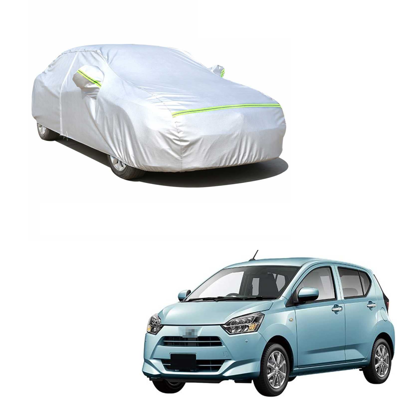 カーカバー ダイハツ ミライース LA350S LA360S 2017年5月〜現行 専用カバー 純正 カーボディカバー 全天候型保護カーカバー UVカット 凍結防止カバー 防水 防塵 スクラッチ耐性 (収納袋付)