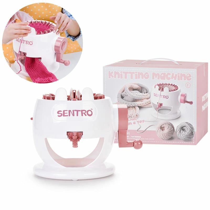 22針編み機 ローカウンター付き編み機 スマートウィーバー編み丸機 大人/子供用回転ダブルニット 織機..