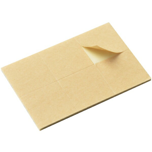 Rakuten - 両面テープ（6枚組シートタイプ） 30×30mm／枚 268010　日本緑十字