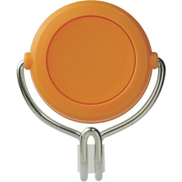 Rakuten - 強力マグネットフック（可動式フックタイプ） 橙 48×58mm 耐荷重3kg 313015　日本緑十字