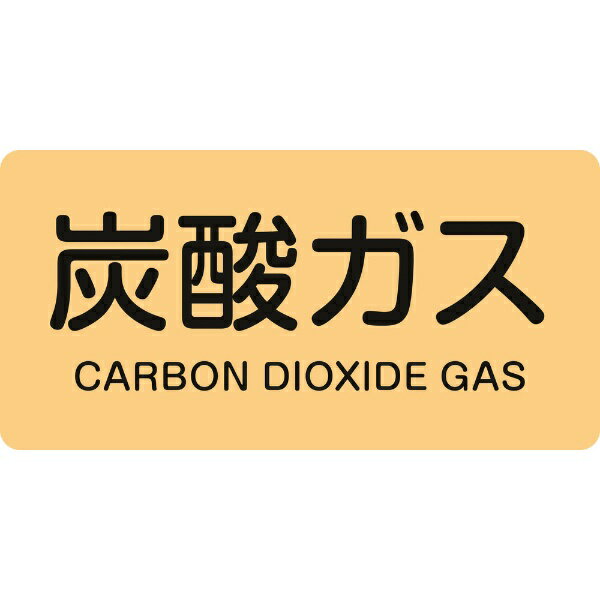 樂天商城 - 配管識別ステッカー 炭酸ガス 60×120mm 10枚組 アルミ 381710　日本緑十字