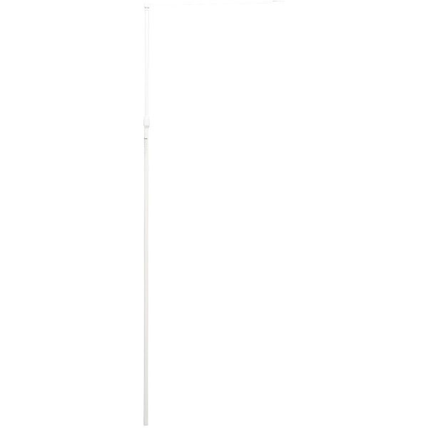 樂天商城 - のぼり旗用ポール（600mm幅用） 白 全長： 1600-2900mm 2段伸縮式 255106　日本緑十字