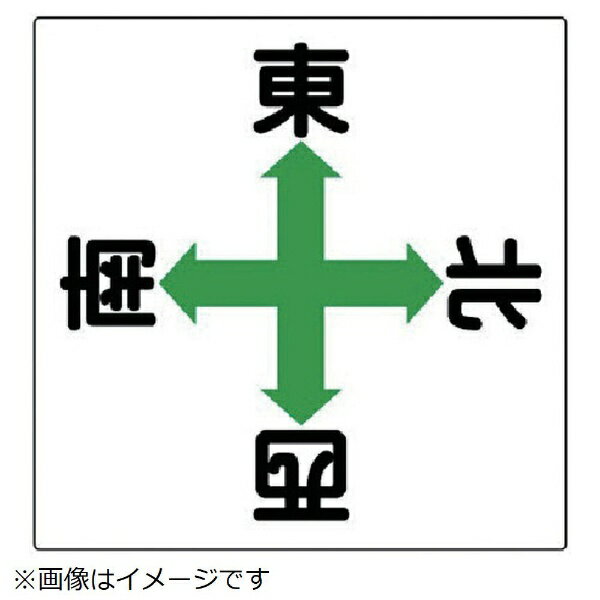 東西南北標識 エコユニボード 600×600mm 327-14 ユニット