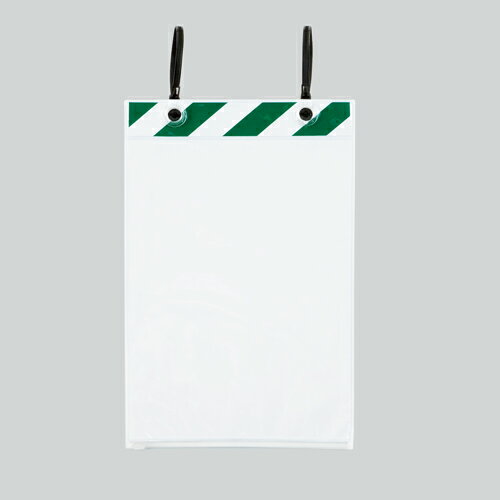 樂天商城 - ユニット UNIT ポケットハンガー A4縦 緑白 5枚組 340-37