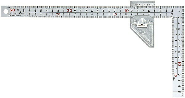 樂天商城 - シンワ測定 曲尺 厚手広巾 ストッパー金属製付12486