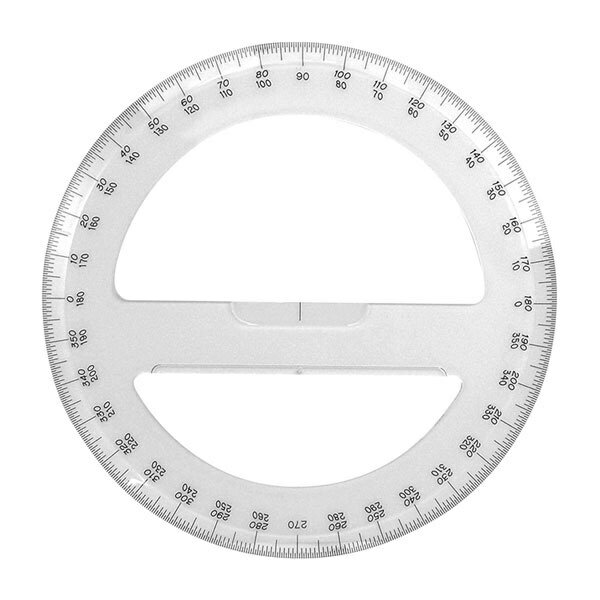 シンワ測定 分度器360°15全円 74926