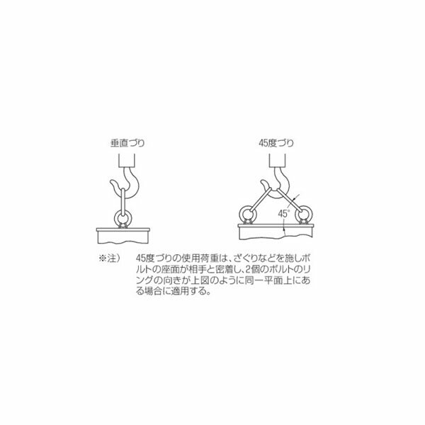 アイボルト（Mねじ） ユニクロメッキ M48 10701UM48 コンドーテック