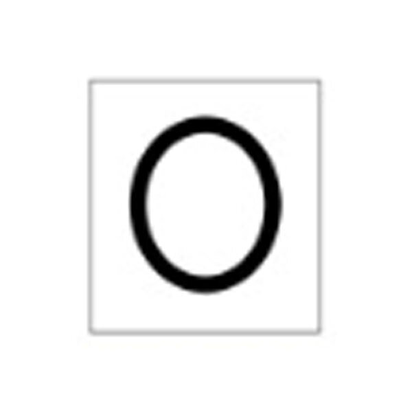 配管数字0 大 50×50 10枚1組 ステッカー