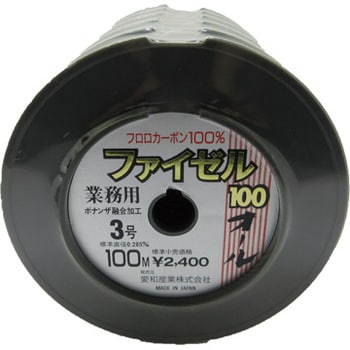 樂天商城 - ファイゼル(漁業者専用フロロカーボンテグス)　φ約0.520　100m×5巻　10号 愛和産業