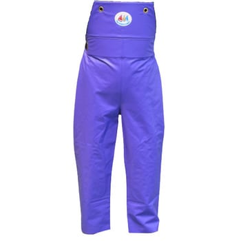 水産合羽ネオくーるあいらくらく胸付ズボン　LL(パープル) 愛和産業