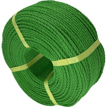 難燃性ポリエチレンロープ　200m　8mmグリーン 愛和産業