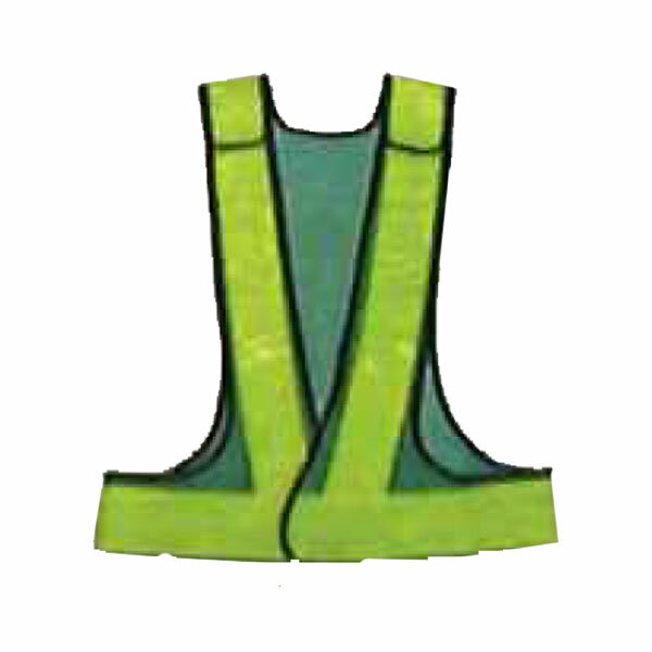 高輝度反射ベスト V70サイズ調整型 テープ幅70mm ダイヤモンド柄 背面逆A型 緑メッシュ×黄色反射 V70GB..