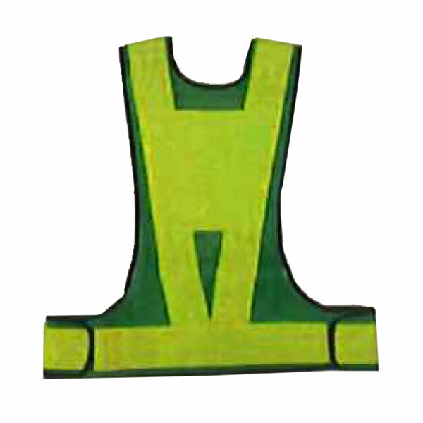 高輝度反射ベスト サイズ調整ベストV70(T)型 テープ幅70mm ダイヤモンド柄 背面台形シート付 緑メッシ..