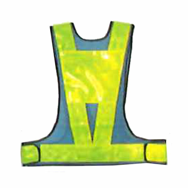 高輝度反射ベスト サイズ調整ベストV70(T)型 テープ幅70mm ダイヤモンド柄 背面台形シート付 青メッシ..