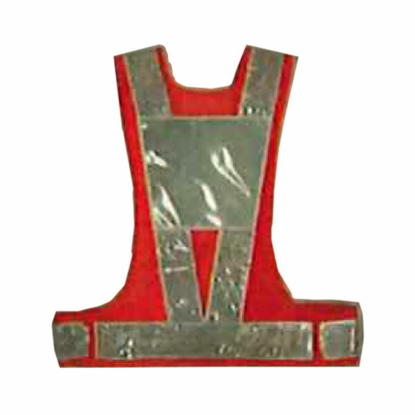 高輝度反射ベスト サイズ調整ベストV70(T)型 テープ幅70mm ダイヤモンド柄 背面台形シート付 オレンジ..