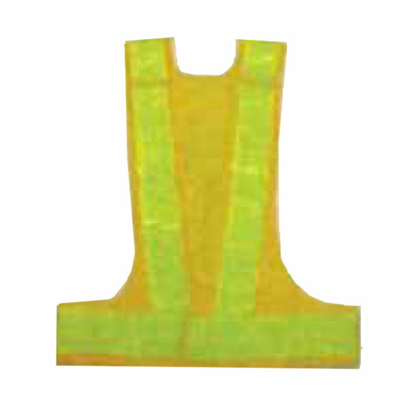 高輝度反射ベスト V70サイズ調整型 テープ幅70mm ダイヤモンド柄 背面逆A型 黄色メッシュ×黄色反射 V70..