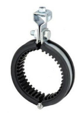 アカギ　白　メッキ　防振吊バンド　10tゴム付　タン付　ロック付　100　適径114.3　A10174-0107(4)