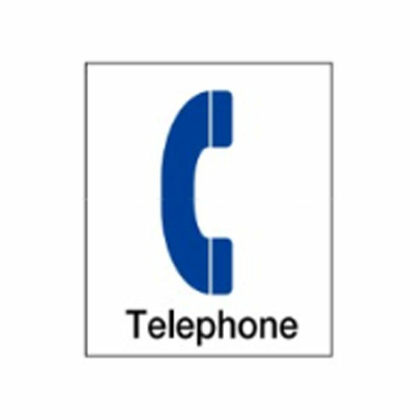 絵文字標識　Telephone　500×450×4　公衆電話　電話表示　アクリル製　ピクトグラフ　ピクトグラム 　ピクト10(大) ※受注生産