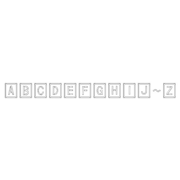 Rakuten - 吹付プレート(スタンダードタイプ)　英字「J」　亜鉛鉄板製　吹付ハザ折J(小)　東京化成製作所
