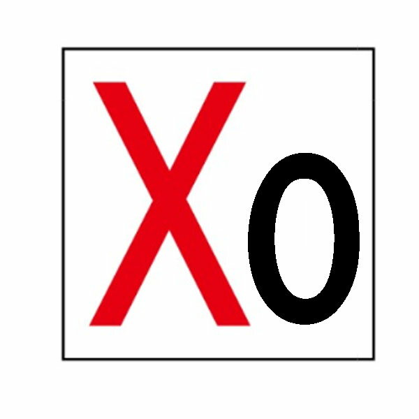 Rakuten - 通り芯標識　X0　メラミン焼付鉄板製　450×450　X0(小)