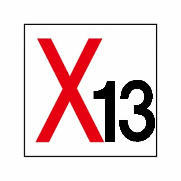 Rakuten - 通り芯標識　X13　硬質樹脂製　300×300　XP13(極小)　東京化成製作所