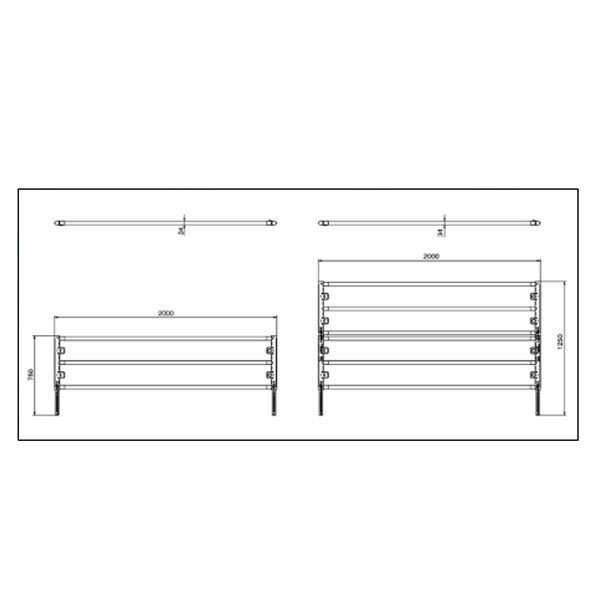 KYバーバリ 10セット バーバリケード フェンス 八木熊