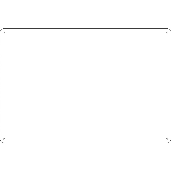 無地板　平板　白　スチール-24　450×300×0.8mm　058241　日本緑十字